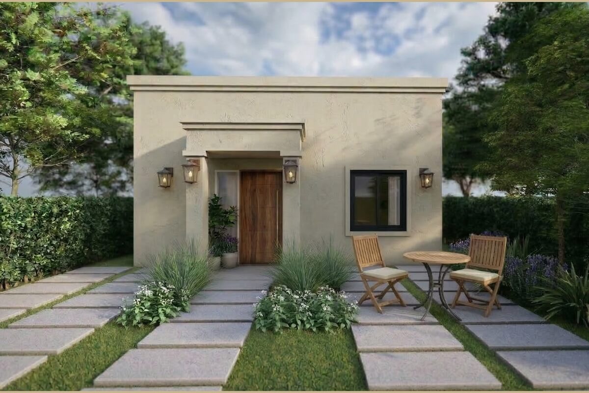 Fachada moderna El Palmeral